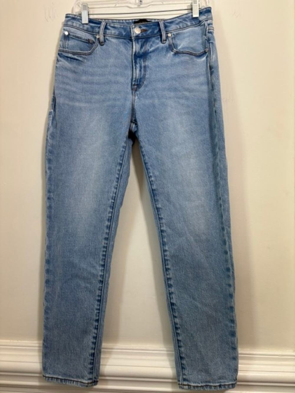 Quince Comfort Stretch Mid Rise Slim Boyfriend Jeans Light Wash Size 28 NEW